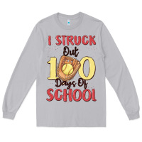 Moon Dust i struck out 100 days of school Long Sleeve Tee - MaliasSmallBusiness