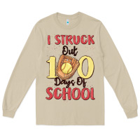 Mushroom i struck out 100 days of school Long Sleeve Tee - MaliasSmallBusiness