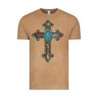 Vintage Camel turquoise cross Vintage Tee - AdoDesignShop