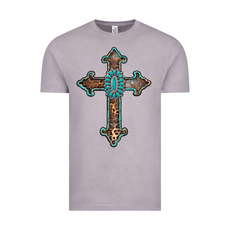 Turquoise Cross Vintage Tee by AdoDesignShop | Teevron