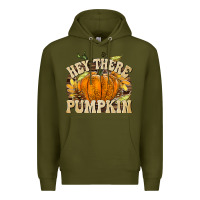 Army Green Hey There Pumpkin Premium Hoodie - texasbilliewilder