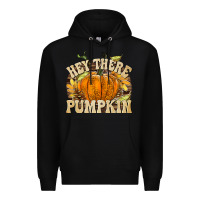 Black Hey There Pumpkin Premium Hoodie - texasbilliewilder