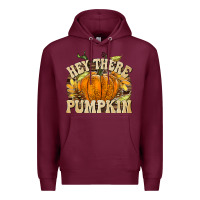 Burgundy Hey There Pumpkin Premium Hoodie - texasbilliewilder