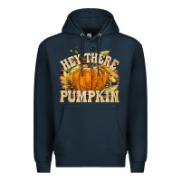 Navy Hey There Pumpkin Premium Hoodie - texasbilliewilder