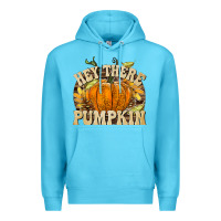 Ocean Blue Hey There Pumpkin Premium Hoodie - texasbilliewilder