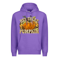 Purple Hey There Pumpkin Premium Hoodie - texasbilliewilder
