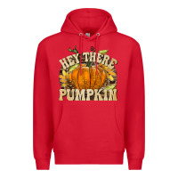 Red Hey There Pumpkin Premium Hoodie - texasbilliewilder