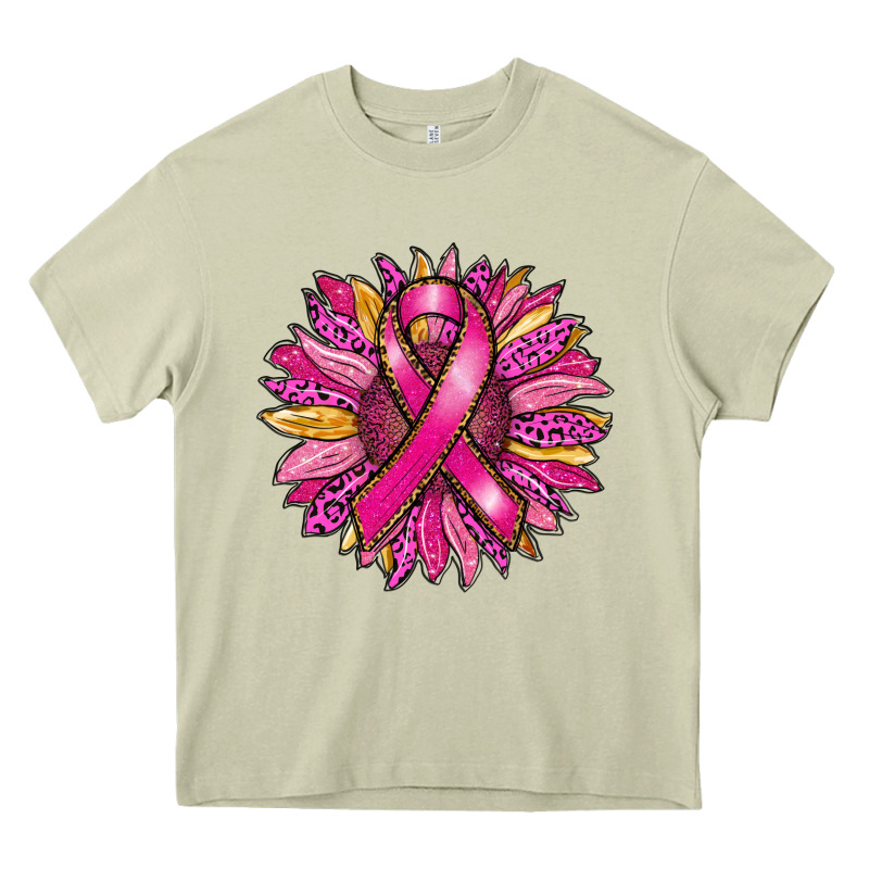 Breast Cancer Sunflower Heavy Core Tee by RanaPortraitStore | Teevron