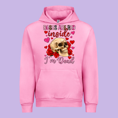 Roses Are Red Inside I M Dead Urban Hoodie Designed By Oliviacreatesart