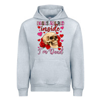 Heather Grey roses are red inside i m dead Urban Hoodie - OliviaCreatesArt