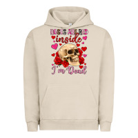 Pigment French Oak roses are red inside i m dead Urban Hoodie - OliviaCreatesArt