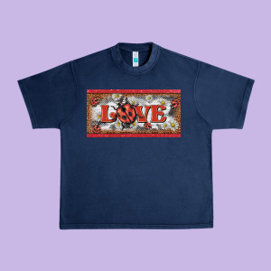 Love Ladybug    License Plate Template Urban Heavy Tee Designed By Barkaloodesign