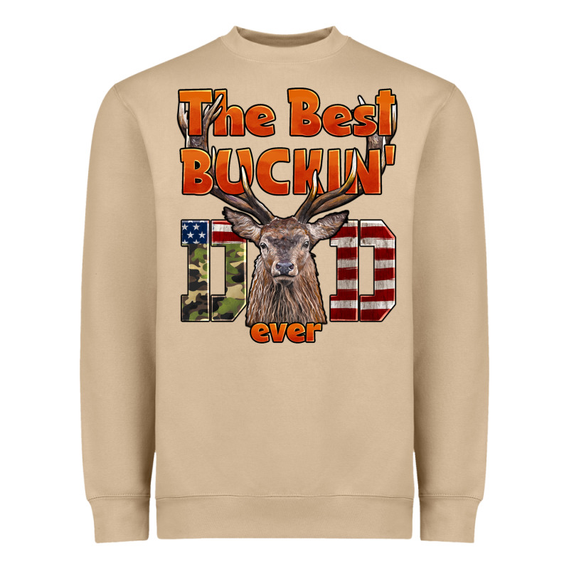 The Best Bucking Dad Ever Heavyweight Sweatshirt by LillyAllenDesigns | Teevron