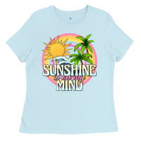 Baby Blue sunshine is on my mind Ladies Tee - texasbilliewilder