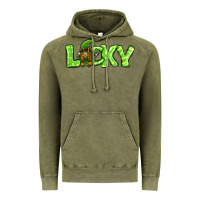 Vintage Olive St Patricks Day Lucky Gnome Vintage Hoodie - Jasminsmagicworld