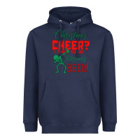 Navy Christmas Cheer I Thought You Said Christmas Beer Heavyweight Hoodie - Bettercallsaul