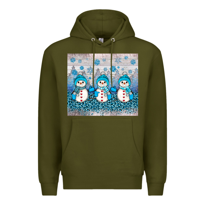 Snowman Winter Premium Hoodie by JahusDesignShop | Teevron