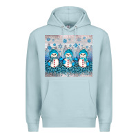 Blue Mist snowman winter Premium Hoodie - JahusDesignShop
