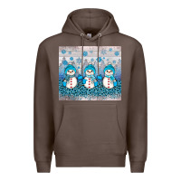 Coffee snowman winter Premium Hoodie - JahusDesignShop