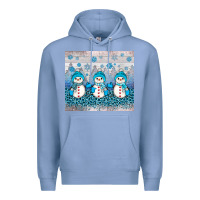 Colony Blue snowman winter Premium Hoodie - JahusDesignShop
