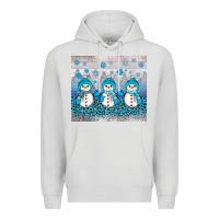 Dove Grey snowman winter Premium Hoodie - JahusDesignShop