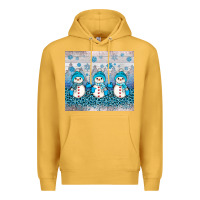 Mustard snowman winter Premium Hoodie - JahusDesignShop