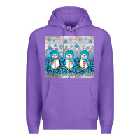 Purple snowman winter Premium Hoodie - JahusDesignShop