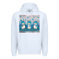 White snowman winter Premium Hoodie - JahusDesignShop
