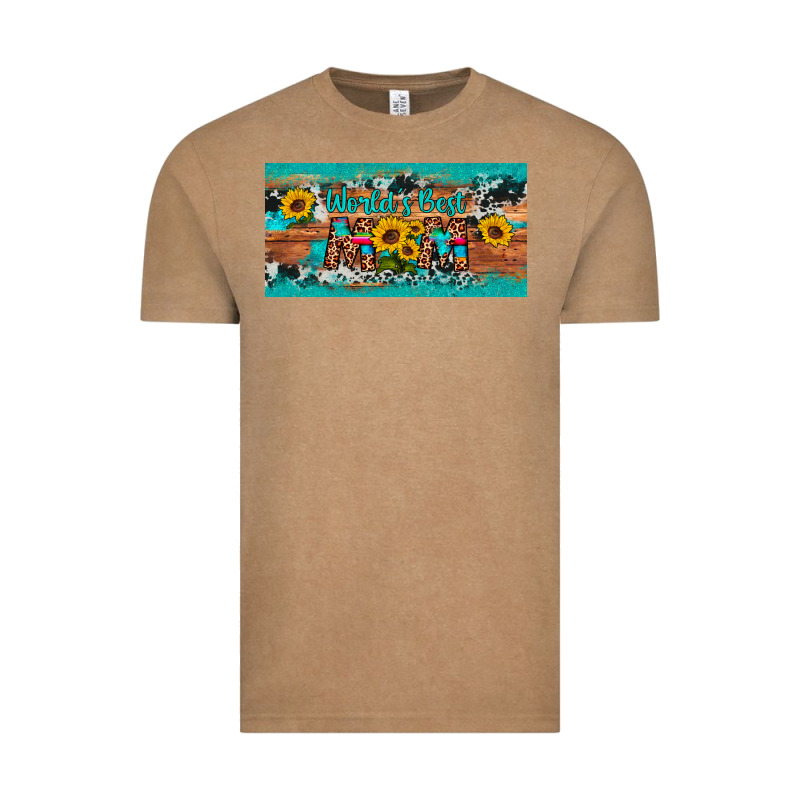 World's Best Mom Sunflower License Plate Vintage Tee by Artiststas | Teevron