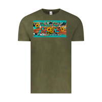 Vintage Olive world's best mom sunflower license plate Vintage Tee - Artiststas