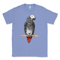 Colony Blue African Gray Parrot Bird Classic Tee - LillyAllenDesigns