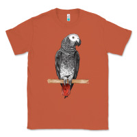 Copper African Gray Parrot Bird Classic Tee - LillyAllenDesigns