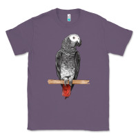 Lavender African Gray Parrot Bird Classic Tee - LillyAllenDesigns