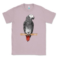 Lilac African Gray Parrot Bird Classic Tee - LillyAllenDesigns