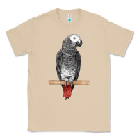 Mushroom African Gray Parrot Bird Classic Tee - LillyAllenDesigns