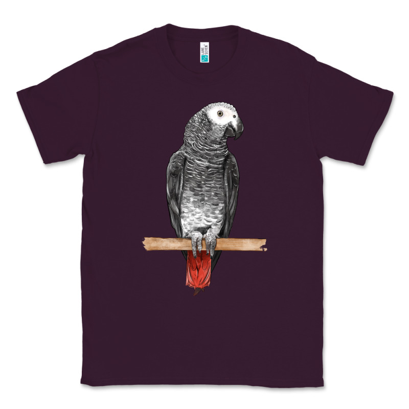 African Gray Parrot Bird Classic Tee by LillyAllenDesigns | Teevron