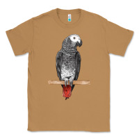 Toasted Coconut African Gray Parrot Bird Classic Tee - LillyAllenDesigns
