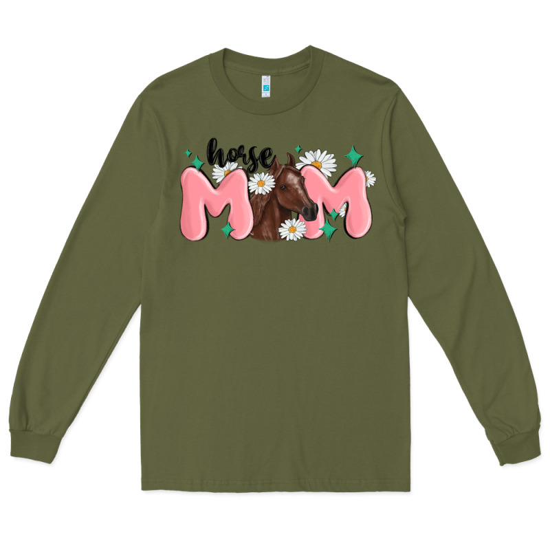 Horse Mom Long Sleeve Tee by MaliasSmallBusiness | Teevron