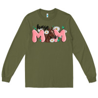 Army Green horse mom Long Sleeve Tee - MaliasSmallBusiness