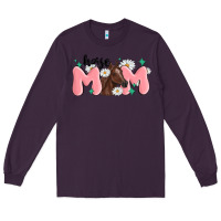 Plum horse mom Long Sleeve Tee - MaliasSmallBusiness