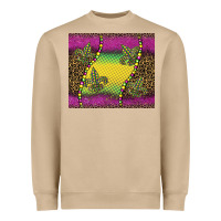 Mushroom mardi gras  leopard pink glitter Heavyweight Sweatshirt - BarkalooDesign