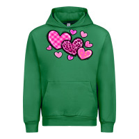 Emerald love hearts Urban Hoodie - OliviaCreatesArt