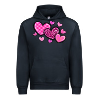 Navy love hearts Urban Hoodie - OliviaCreatesArt