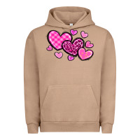 Pigment Burro love hearts Urban Hoodie - OliviaCreatesArt