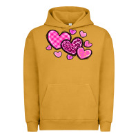 Pigment Peanut Butter love hearts Urban Hoodie - OliviaCreatesArt