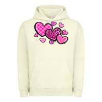 Pigment Pistachio love hearts Urban Hoodie - OliviaCreatesArt