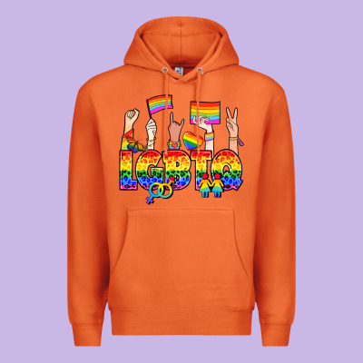 Lgbtq+ Premium Hoodie Designed By Nancycooperartshop