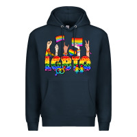 Navy LGBTQ+ Premium Hoodie - NancyCooperArtShop
