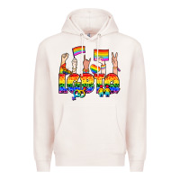 Pale Pink LGBTQ+ Premium Hoodie - NancyCooperArtShop