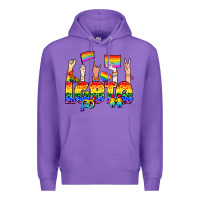 Purple LGBTQ+ Premium Hoodie - NancyCooperArtShop